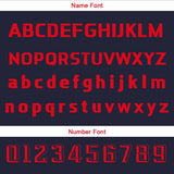 Custom Navy Red Basketball Jersey Uniform Suit Printed Your Logo Name Number