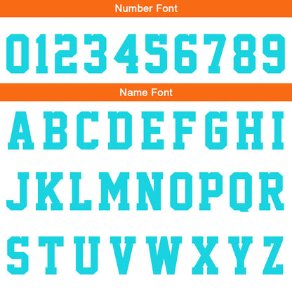 Custom Orange Cyan Reversible Basketball Suit for Adults and Kids Personalized Jersey