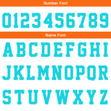 Custom Orange Cyan Reversible Basketball Suit for Adults and Kids Personalized Jersey
