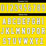 Custom Yellow Black Basketball Jersey Uniform Suit Printed Your Logo Name Number