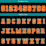 Custom Black Teal Orange Waterproof Varsity Jackets Personalized Stitched Name Number Logo to Letterman Jackets