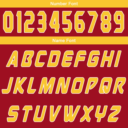 Custom Red Yellow Basketball Jersey Uniform Suit Printed Your Logo Name Number