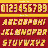 Custom Red Yellow Basketball Jersey Uniform Suit Printed Your Logo Name Number