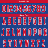 Custom Blue Red Reversible Basketball Suit for Adults and Kids Personalized Jersey