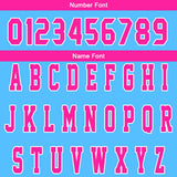 Custom Blue Pink Reversible Basketball Suit for Adults and Kids Personalized Jersey
