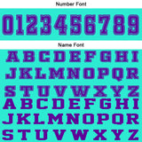 Custom Cyan Purple Basketball Jersey Uniform Suit Printed Your Logo Name Number