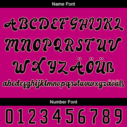 Custom Rose Pink Black Baseball Jersey Personalized Gradient Team Uniforms Shirt with Name Number