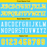 Custom Light Blue Yellow Basketball Jersey for Men Women Adult Youth Stitched Name Number Logo