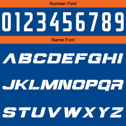 Custom Blue Orange Reversible Basketball Suit for Adults and Kids Personalized Jersey