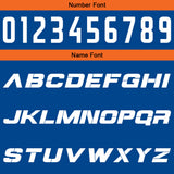 Custom Blue Orange Reversible Basketball Suit for Adults and Kids Personalized Jersey