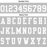 Custom Light Grey White Football Polo Shirts  Add Your Unique Logo/Name/Number