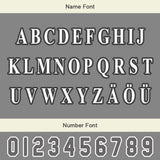 Custom White Grey Letterman Varsity Jacket Personalized Embroidery Printing