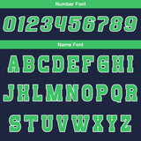 Custom Navy Green Reversible Basketball Suit for Adults and Kids Personalized Jersey