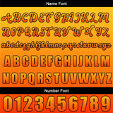 Custom Orange Baseball Jersey Print Personalized Name, Number and Logo