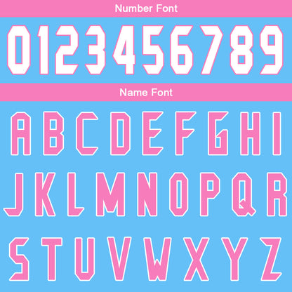 Custom Blue Pink Basketball Jersey Uniform Suit Printed Your Logo Name Number