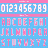 Custom Blue Pink Basketball Jersey Uniform Suit Printed Your Logo Name Number
