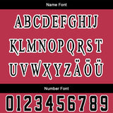 Custom Black Red Letterman Varsity Jacket Personalized Embroidery Printing
