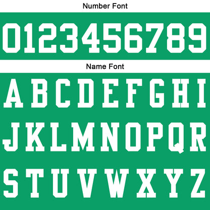 Custom Green White Football Polo Shirts  Add Your Unique Logo/Name/Number