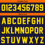 Custom Navy Orange Short Sleeve Hoodies for Men Women Shirts with Hoods Printed Name Logo