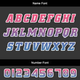 Custom Pink Blue Basketball Jersey Uniform Suit Printed Your Logo Name Number