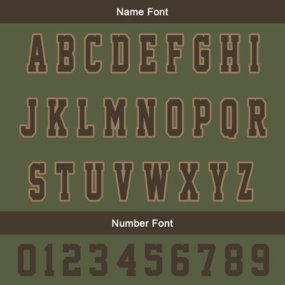 Custom Brown Olive Green Varsity Jackets for Men Women Youth Personalized Letterman Jackets
