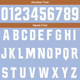 Custom Light Blue Brown Football Gradient Polo Shirts  Add Your Unique Logo/Name/Number