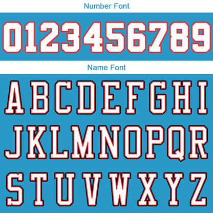 Custom Stitched Basketball Jersey for Men, Women And Kids Aqua-White-Red