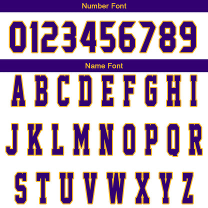 Custom White Purple Yellow Reversible Basketball Suit for Adults and Kids Personalized Jersey