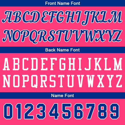 Custom Pink-Royal Basketball Jersey for Men Women Adult Youth Stitched Name Number Logo