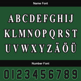 Custom Green Black Letterman Varsity Jacket Personalized Embroidery Printing