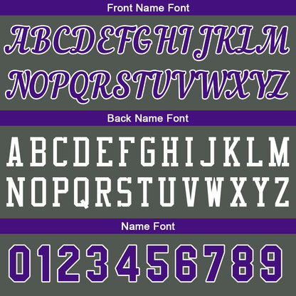 Custom Dark Gray-Purple Basketball Jersey for Men Women Adult Youth Stitched Name Number Logo