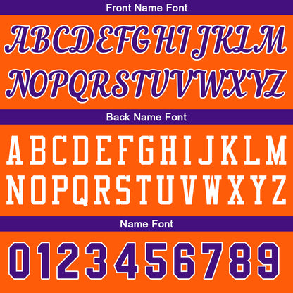 Custom Orange-Purple Basketball Jersey for Men Women Adult Youth Stitched Name Number Logo