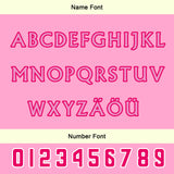 Custom Pink White Letterman Varsity Jacket Personalized Embroidery Printing