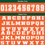 Custom Orange Green Basketball Jersey Uniform Suit Printed Your Logo Name Number