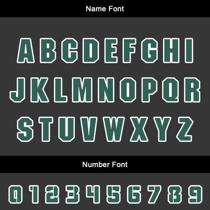Custom Dark Green Uniform Jersey Kids Adults Personalized Set Jersey Shirt