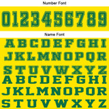 Custom Yellow Green Basketball Jersey Uniform Suit Printed Your Logo Name Number