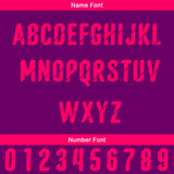 Custom Purple Fuchsia Baseball Jersey Personalized Gradient Team Uniforms Shirt with Name Number