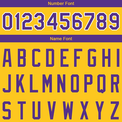 Custom Stitched Basketball Jersey for Men, Women And Kids Yellow-Purple-White