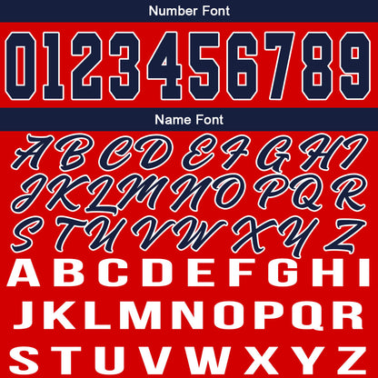 Custom Red Navy Basketball Jersey for Men Women Adult Youth Stitched Name Number Logo