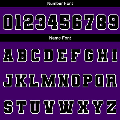 Custom Black Purple White Waterproof Varsity Jackets Personalized Stitched Name Number Logo to Letterman Jackets