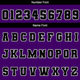 Custom Black Purple White Waterproof Varsity Jackets Personalized Stitched Name Number Logo to Letterman Jackets