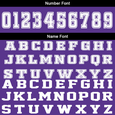 Custom Purple White Basketball Jersey Uniform Suit Printed Your Logo Name Number
