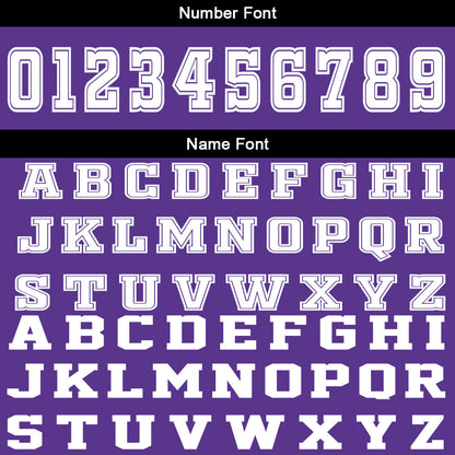 Custom Purple White Basketball Jersey Uniform Suit Printed Your Logo Name Number