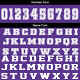 Custom Purple White Basketball Jersey Uniform Suit Printed Your Logo Name Number