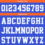Custom Blue Orange Short Sleeve Hoodies for Men Women Shirts with Hoods Printed Name Logo