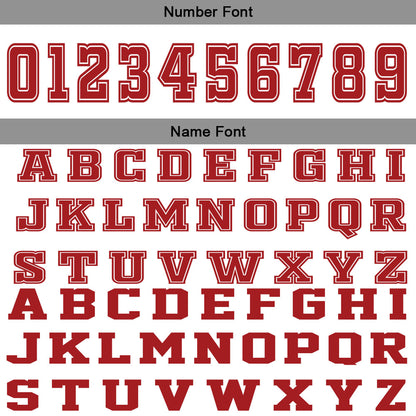 Custom White Red Basketball Jersey Uniform Suit Printed Your Logo Name Number