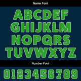 Custom Blue Green Uniform Jersey Kids Adults Personalized Set Jersey Shirt