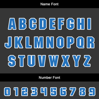 Custom Blue Uniform Jersey Kids Adults Personalized Set Jersey Shirt
