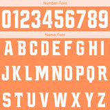 Custom Light Orange Light Pink Football Gradient Polo Shirts  Add Your Unique Logo/Name/Number