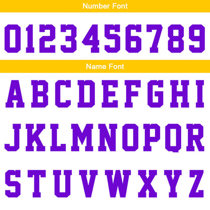 Custom Yellow Purple Reversible Basketball Suit for Adults and Kids Personalized Jersey
